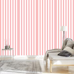Papier Peint Rayures Rétro Verticales – Image 3