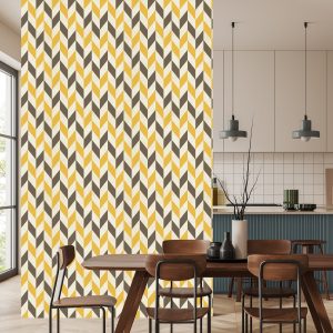 Papier Peint Motif Rétro Élégant – Image 4