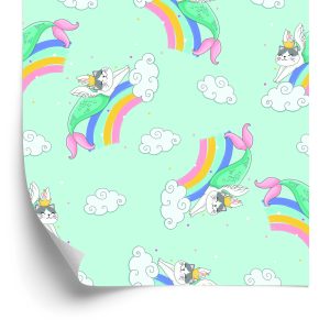 Papier Peint Pour Les Enfants - Chats Endormis – Image 2