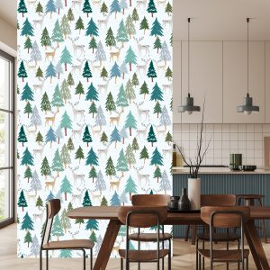 Papier Peint Arbres Vert Animaux Forêt – Image 4