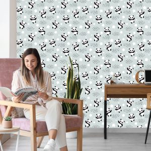 Papier Peint Pandas Parmi Les Étoiles – Image 7