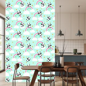 Papier Peint Pandas Sous La Pluie – Image 4