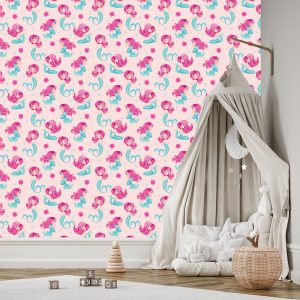 Papier Peint Coquilles De Sirène De Conte De Fées Pour La Chambre Des Enfants – Image 3