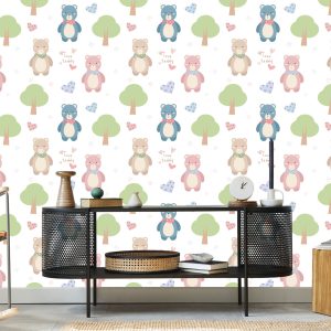 Papier Peint Ours Sur Fond Blanc – Image 5