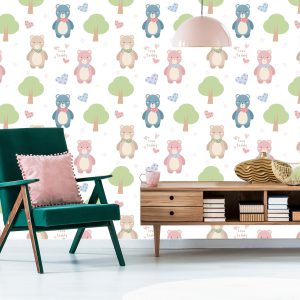 Papier Peint Ours Sur Fond Blanc – Image 6