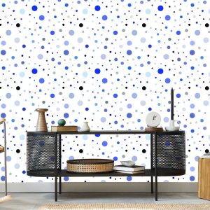 Papier Peint Cercles Dans Les Tons De Bleu – Image 5