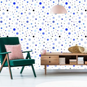 Papier Peint Cercles Dans Les Tons De Bleu – Image 6