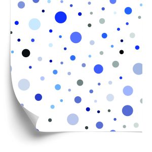 Papier Peint Cercles Dans Les Tons De Bleu – Image 2