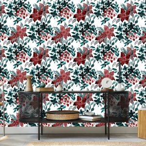 Papier Peint Belles Fleurs Peintes À L'aquarelle – Image 5