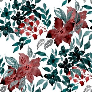 Papier Peint Belles Fleurs Peintes À L'aquarelle – Image 1