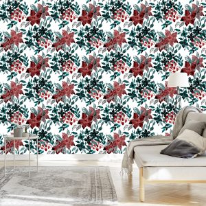 Papier Peint Belles Fleurs Peintes À L'aquarelle – Image 3