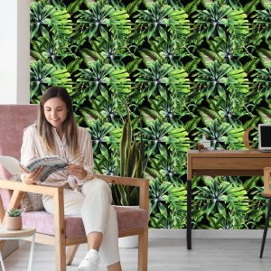 Papier Peint Feuilles De Bananier Tropical – Image 7