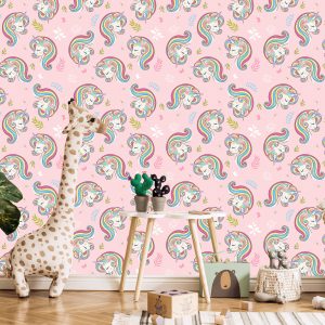 Papier Peint Plantes De Conte De Fées Pour Les Enfants Licornes – Image 5