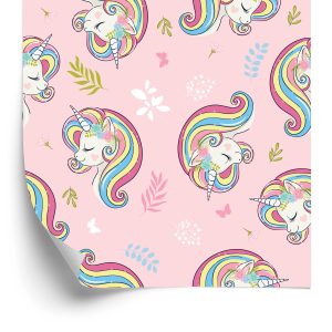 Papier Peint Plantes De Conte De Fées Pour Les Enfants Licornes – Image 2