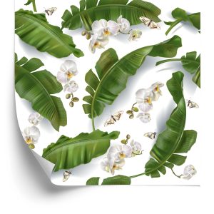 Papier Peint Fleurs D'orchidées Nature Pour Le Salon – Image 2