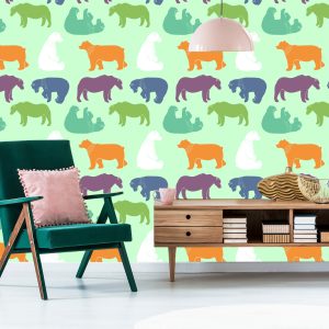 Papier Peint Pour Les Enfants - Ours Colorés – Image 6