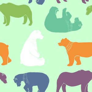 Papier Peint Pour Les Enfants - Ours Colorés – Image 1