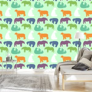 Papier Peint Pour Les Enfants - Ours Colorés – Image 3