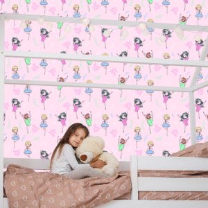 Papier Peint Fleurs Vert Pour Fille Danseuse – Image 7