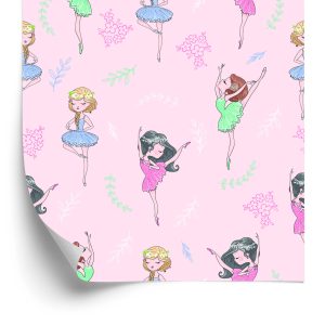 Papier Peint Fleurs Vert Pour Fille Danseuse – Image 2