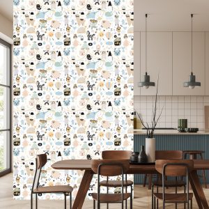 Papier Peint Animaux De Style Scandinave Pour Les Enfants – Image 4