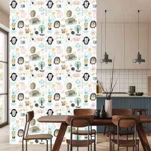 Papier Peint Arbre, Nature, Pour, Children., Scandinave, Style – Image 4