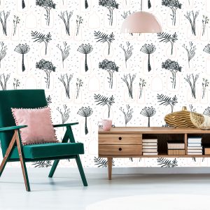 Papier Peint Pour Le Bureau Des Plantes, Fleurs, Style Scandinave – Image 6