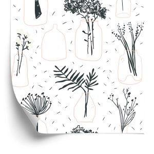 Papier Peint Pour Le Bureau Des Plantes, Fleurs, Style Scandinave – Image 2