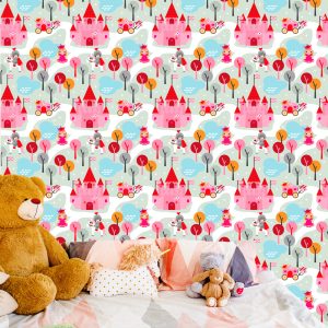 Papier Peint Pour Les Enfants. Princesse. Chevaliers. Château. Chevaux – Image 6