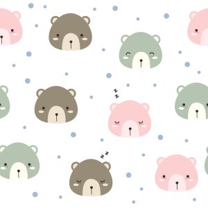 Papier Peint Ours Pastels – Image 1