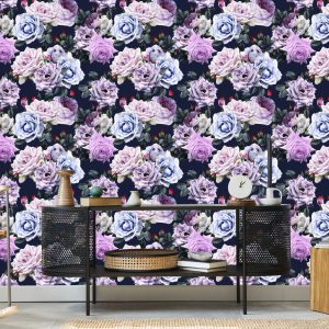 Papier Peint Roses Aux Couleurs Sombres – Image 5