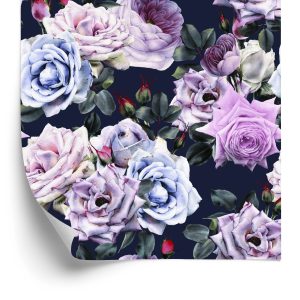 Papier Peint Roses Aux Couleurs Sombres – Image 2