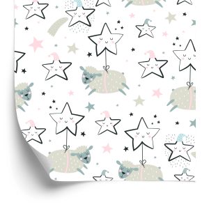 Papier Peint Moutons Parmi Les Étoiles – Image 2