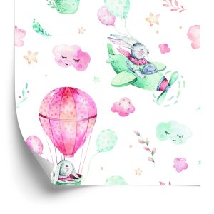 Papier Peint Lapins Dans L'avion – Image 2