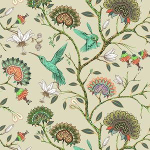 Papier Peint Colibris Colorés – Image 1