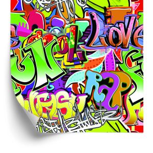 Papier Peint Graffitis Colorés – Image 2