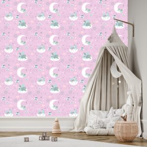 Papier Peint Pour Les Enfants - Licornes Endormies – Image 3