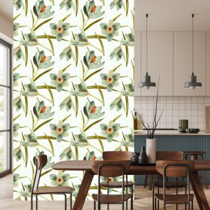 Papier Peint Fleurs De Crocus Vintage – Image 4