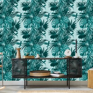 Papier Peint Colibris Et Feuilles – Image 5