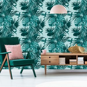 Papier Peint Colibris Et Feuilles – Image 6