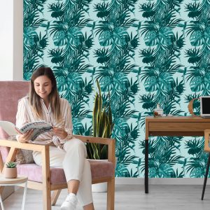 Papier Peint Colibris Et Feuilles – Image 7