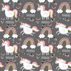 Papier Peint Licornes Par L'arc-En-Ciel – Image 1