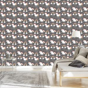 Papier Peint Licornes Par L'arc-En-Ciel – Image 3