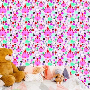 Papier Peint Château De Conte De Fées Pour Enfants Princess Horses – Image 6