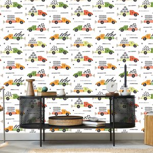 Papier Peint Arbres, Camions, Camions, Chambre D'enfants – Image 5