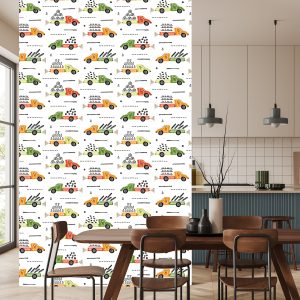 Papier Peint Arbres, Camions, Camions, Chambre D'enfants – Image 4