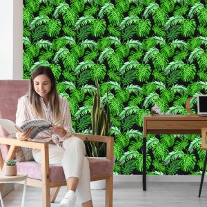 Papier Peint Feuilles De Palmier Et De Monstère – Image 7