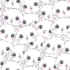 Papier Peint Pour Les Enfants - Petits Chats Heureux – Image 1