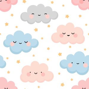 Papier Peint Nuages ​​Colorés – Image 1