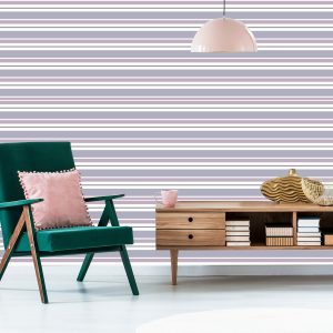 Papier Peint Rayures Rétro Horizontales – Image 6